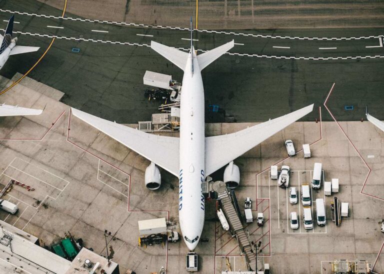 Mesa Airlines jet at the terminal