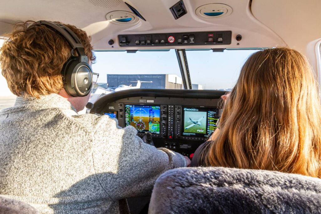 Crew resource management in a small plane